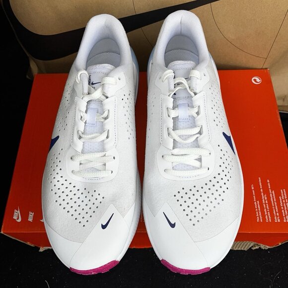 NEW Nike Air Zoom TR1 Cross Training Gym Shoes White Blue DX9016 102 Mens Size 9 main image 5
